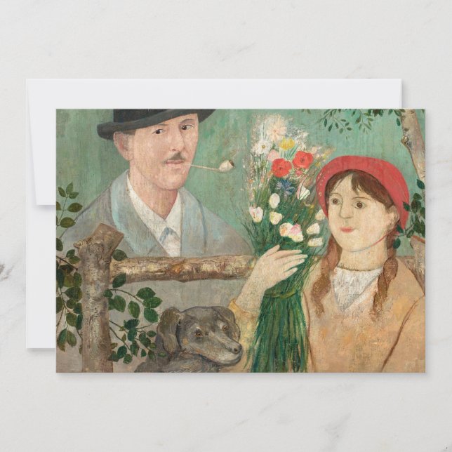 Idyll Beside a Fence | Tadeusz Makowski (Front)