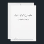 Idyllic Calligraphy Wedding Words of Wisdom  Advice Card<br><div class="desc">This idyllic calligraphy wedding words of wisdom advice card is perfect for a rustic wedding. The simple and elegant design features classic and fancy script typography in black and white. These cards are perfect for a wedding, bridal shower, baby shower, graduation party & more. Personalise the cards with the names...</div>