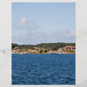 Idyllic coast landscape flyer