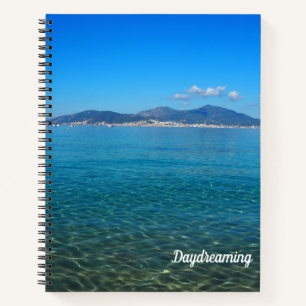 Idyllic Corsica 8.5" x 11" Spiral Notebook