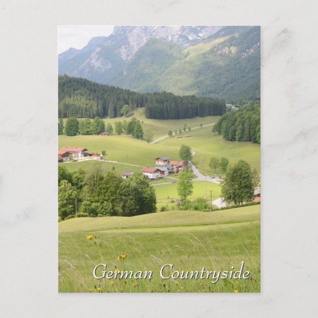 Idyllic German Countryside Postcard (Front)