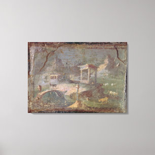 Idyllic Landscape, from Herculaneum, Canvas Print
