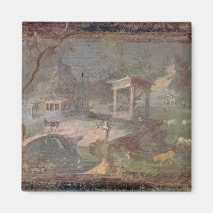 Idyllic Landscape, from Herculaneum, Magnet