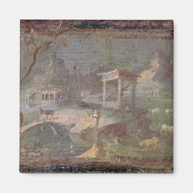 Idyllic Landscape, from Herculaneum, Magnet (Front)