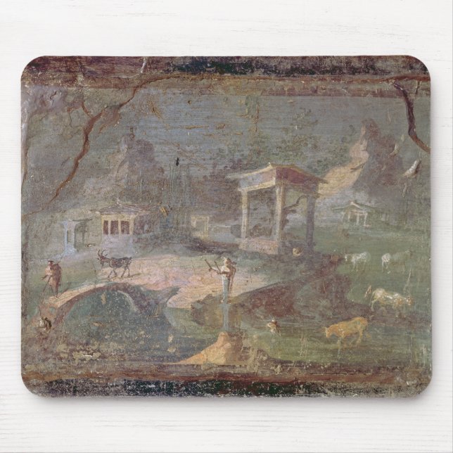 Idyllic Landscape, from Herculaneum, Mouse Mat (Front)