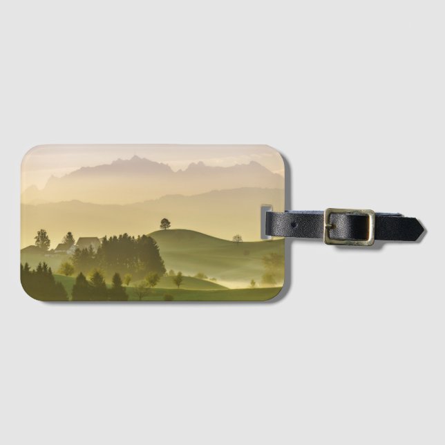 Idyllic Landscape | Switzerland, Säntis Luggage Tag (Front Horizontal)