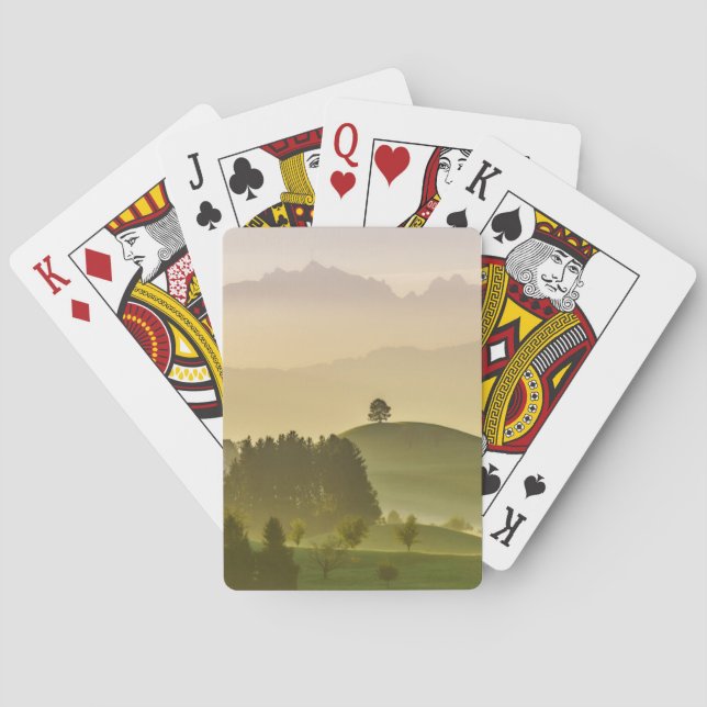 Idyllic Landscape | Switzerland, Säntis Playing Cards (Back)