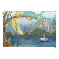 Idyllic Riverside Wildlife Illustration Children's