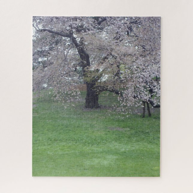 idyllic spring blossoming tree jigsaw puzzle (Vertical)