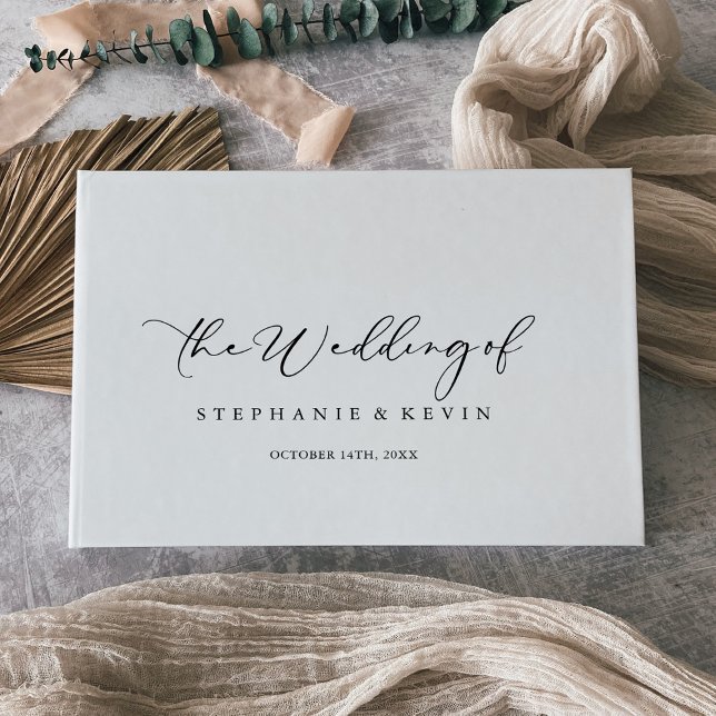 Idyllic Stylish Calligraphy Wedding  Guest Book (Creator Uploaded)
