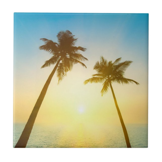 Idyllic Tropical Heaven Tile (Front)
