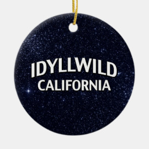 Idyllwild California Ceramic Tree Decoration