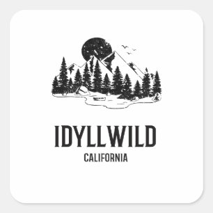 Idyllwild - California Square Sticker