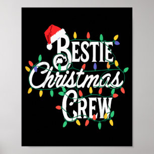 Ie Christmas Crew Funny Friend Matching Friends  Poster