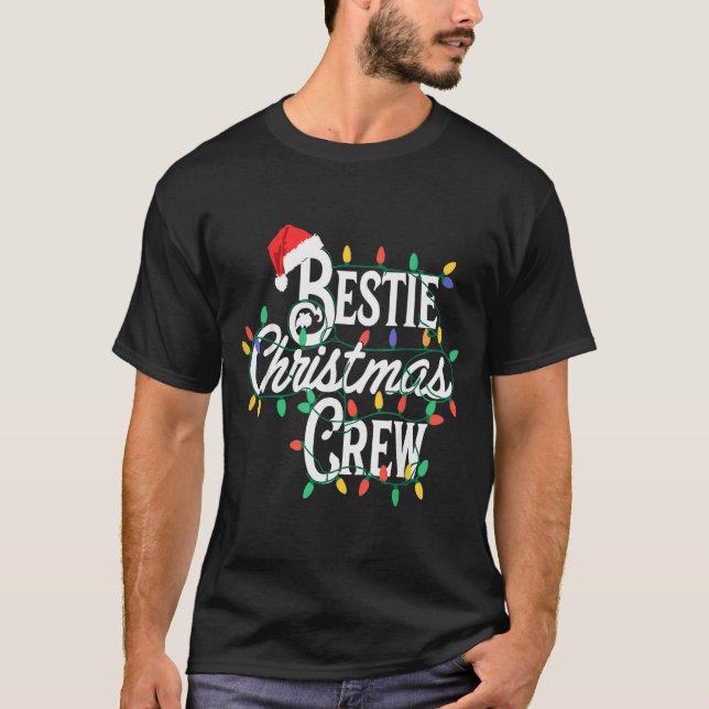 Ie Christmas Crew Funny Friend Matching Friends  T-Shirt (Front)