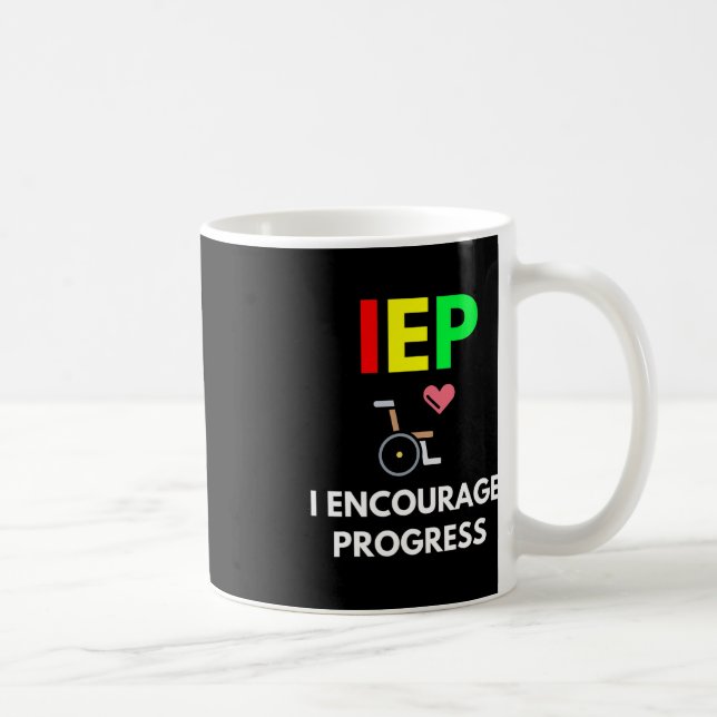 IEP I Encourage Progress Special Education School  Coffee Mug (Right)