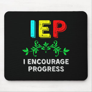IEP I Encourage Progress Special Education School  Mouse Mat