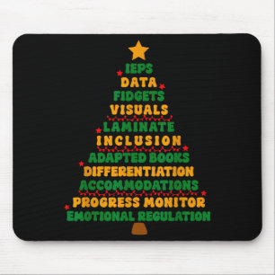 Ieps Teacher Christmas Tree Special Education Sped Mouse Mat