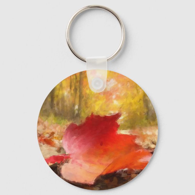 If a Leaf Falls in a Forest... Key Ring (Front)