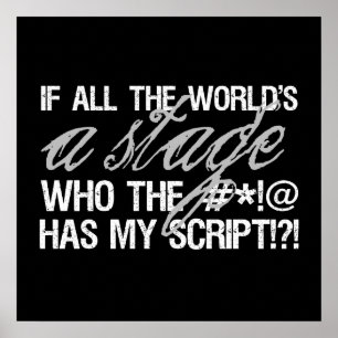 If all the world's a stage ... poster