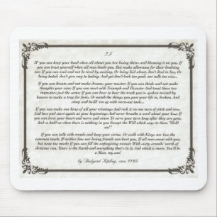 IF an Inspiring Poem for Young Men Mouse Mat