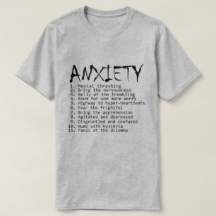 If Anxiety was a Rock Album. T-Shirt