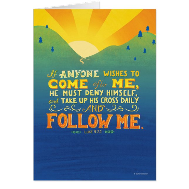 If Anyone Wishes to Come After Me (Front)