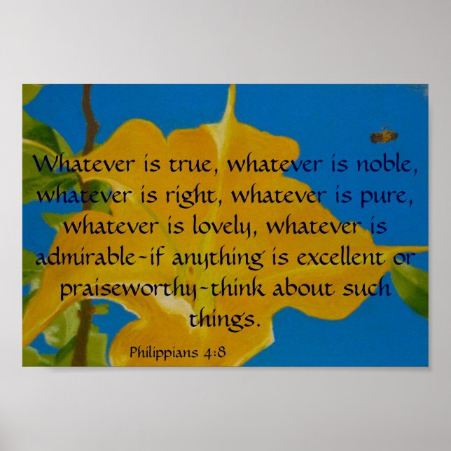 If Anything is Excellent or Praiseworthy Poster (Front)