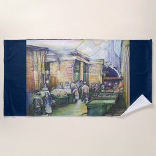 If Art Denies Form, Then Grace Will Furnish It Beach Towel