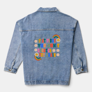if at first you don't succeed try again denim jacket