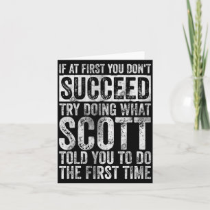 If At First You Dont Succeed Try Doing What Scott Card