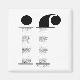 If by Rudyard Kipling Magnet