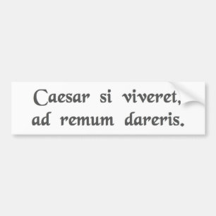 If Caesar were alive, you'd be chained to an oar Bumper Sticker