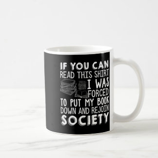 If can read this book lovers novel reading funny coffee mug