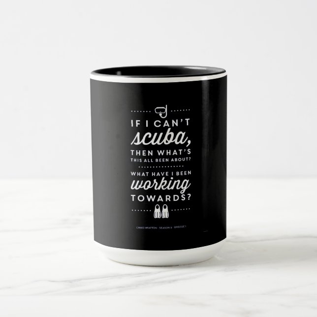If Can't Scuba Then Working Towards Costume Gift Mug (Center)