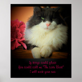 If cats could float poster