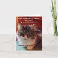 If Cats Could talk Birthday Card