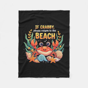 If Crab Fleece Blanket