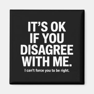 If Disagree With Humour Funny Sarcastic Saying Magnet