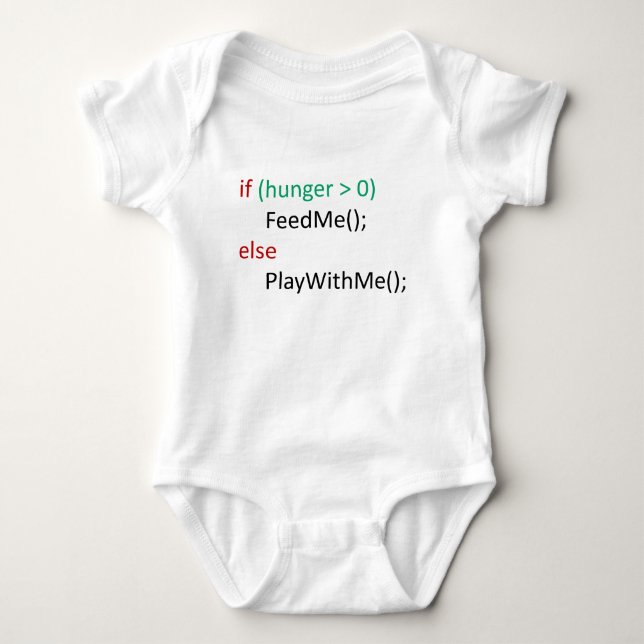 if...else baby bodysuit (Front)