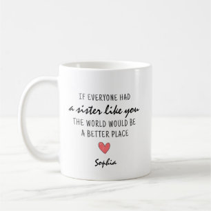If Everyone Had a Sister Like You Personalised Coffee Mug