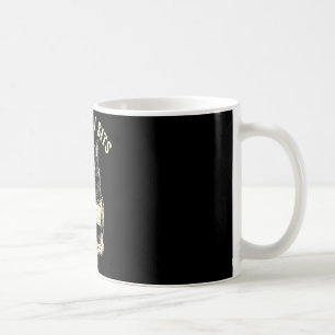 If fits sit black cat skull minimalist funny meme coffee mug