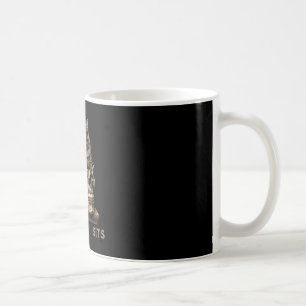 If fits sits black cat skull gothic dark humour coffee mug