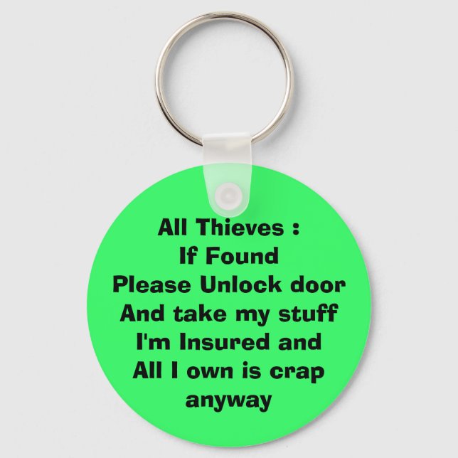 If Found Keychain (Front)