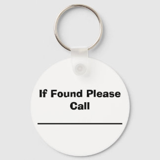 If Found Please Call Key Ring
