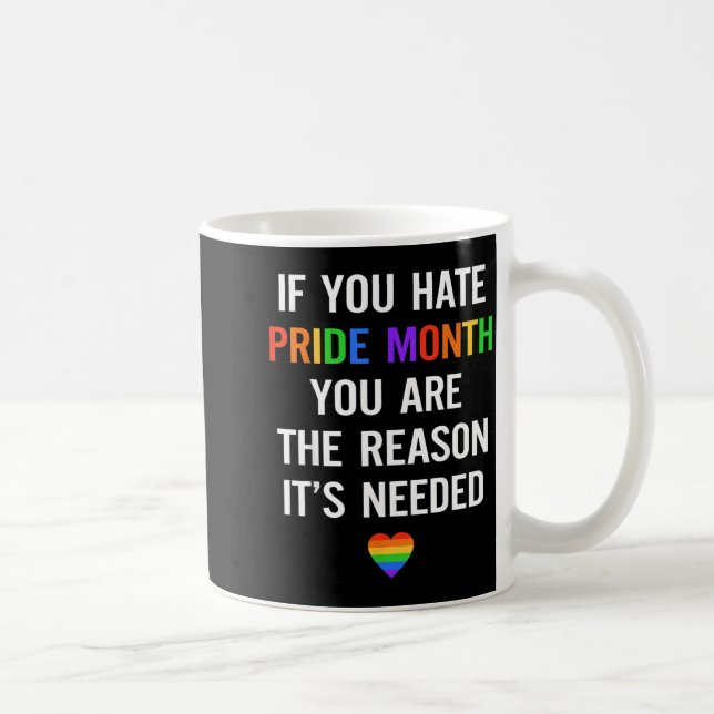 If Hate Pride Month The Reason Needed LGBT Coffee Mug (Right)