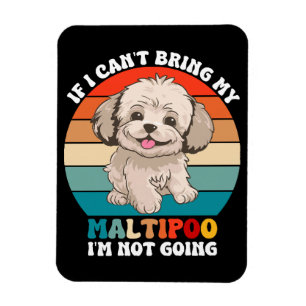If I Can't Bring My Maltipoo Dog, I'm Not Going Magnet