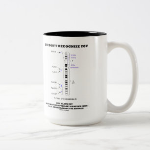 If I Don't Recognise You Just Blame My MHC Biology Two-Tone Coffee Mug