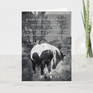 If I Had A Horse Greeting Card