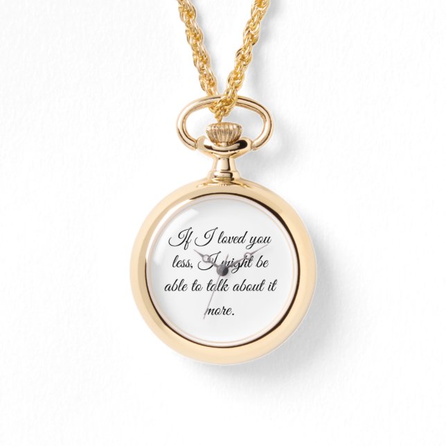 "If I loved you" Emma quote watch (Front)